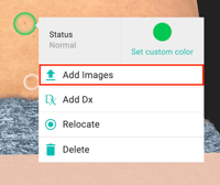 2a. Right Click add dermoscopic image