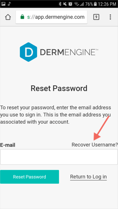 2. Recover Username