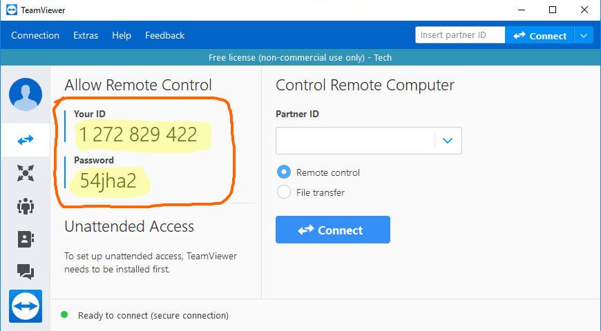 teamViewer-id-screenshot